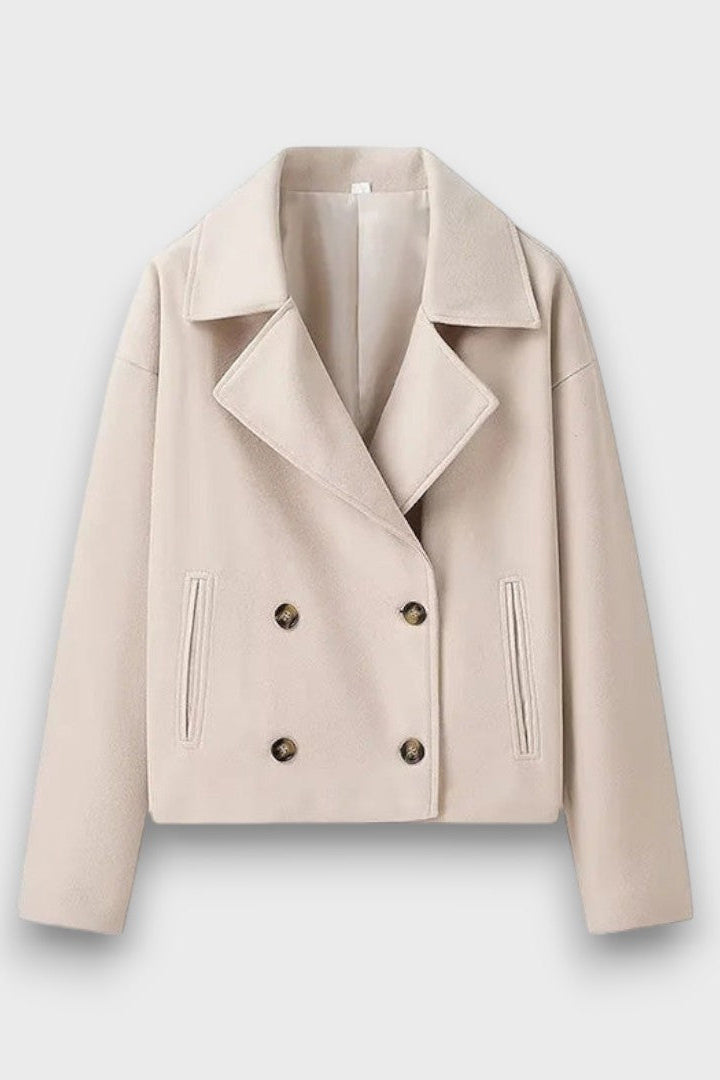 Pinalle – Cappotto corto con colletto a revers