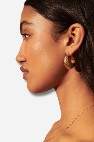 Sloane | Orecchini a Cerchio Placcati Oro