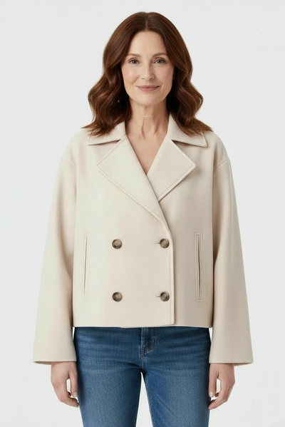 Pinalle – Cappotto corto con colletto a revers